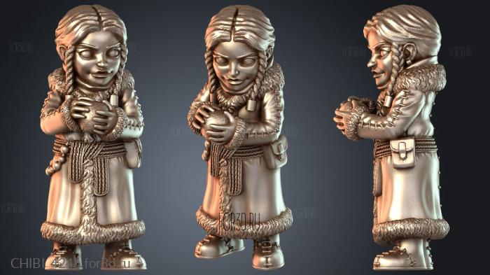 CHIBI_4246 stl model for CNC
