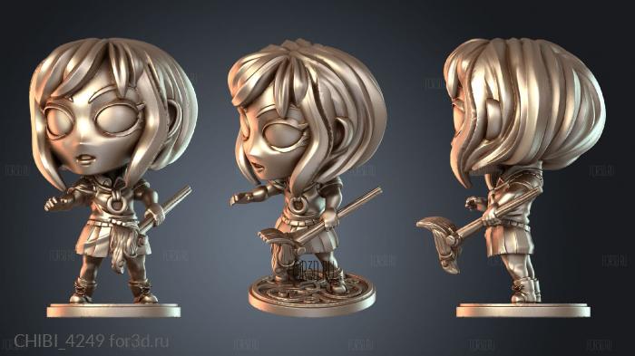 CHIBI_4249 stl model for CNC