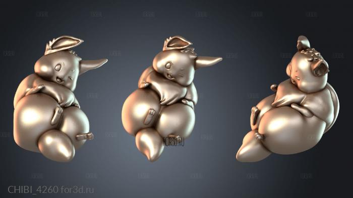 CHIBI_4260 stl model for CNC