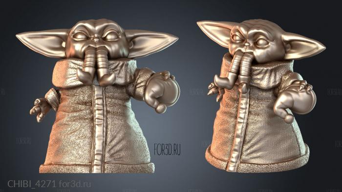 CHIBI_4271 stl model for CNC