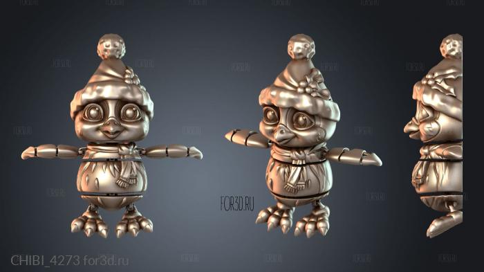 CHIBI_4273 stl model for CNC