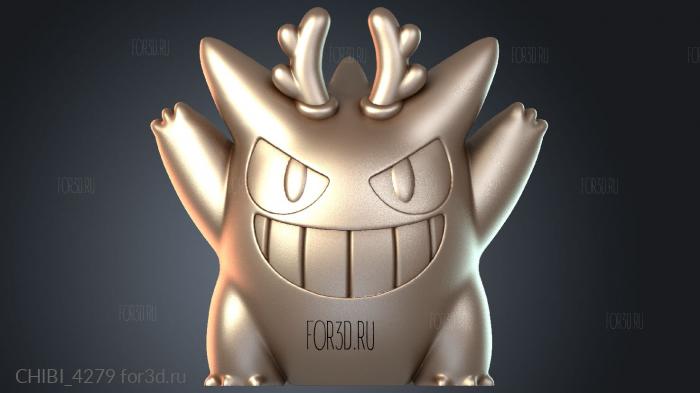 CHIBI_4279 stl model for CNC