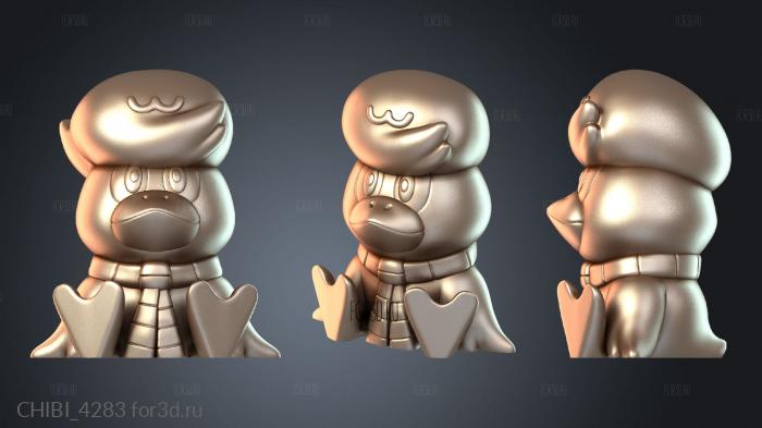 CHIBI_4283 stl model for CNC