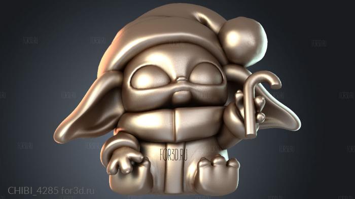 CHIBI_4285 stl model for CNC
