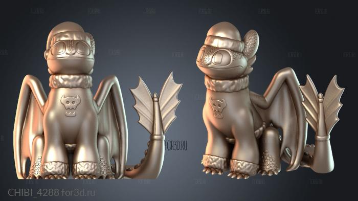CHIBI_4288 stl model for CNC
