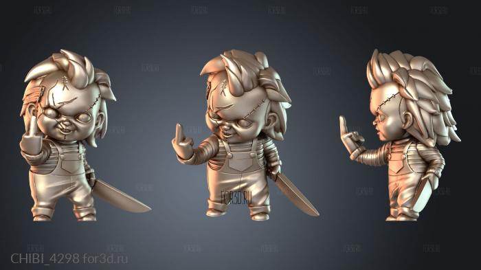 CHIBI_4298 stl model for CNC