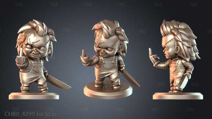 CHIBI_4299 stl model for CNC