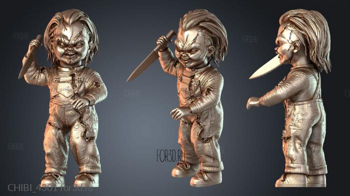 CHIBI_4301 stl model for CNC