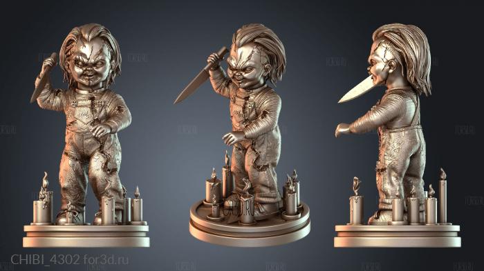 CHIBI_4302 stl model for CNC