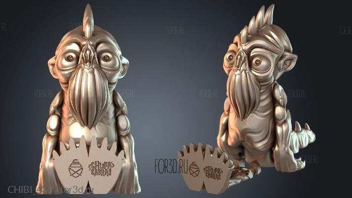 CHIBI_4307 stl model for CNC