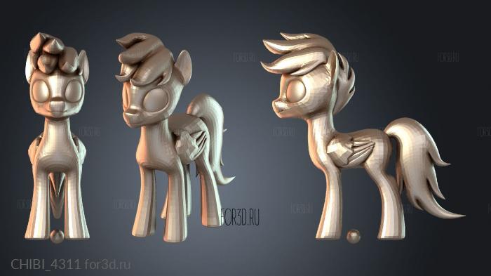 CHIBI_4311 stl model for CNC