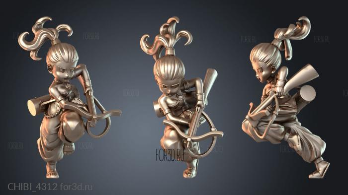 CHIBI_4312 stl model for CNC
