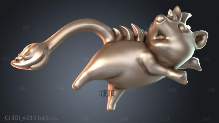CHIBI_4313 stl model for CNC
