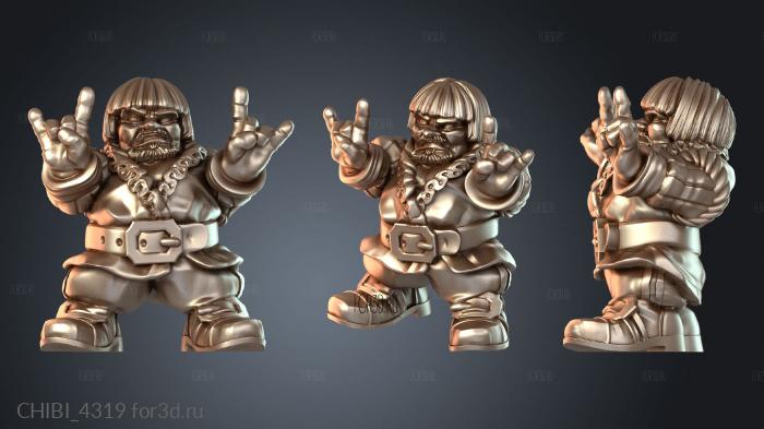 CHIBI_4319 stl model for CNC