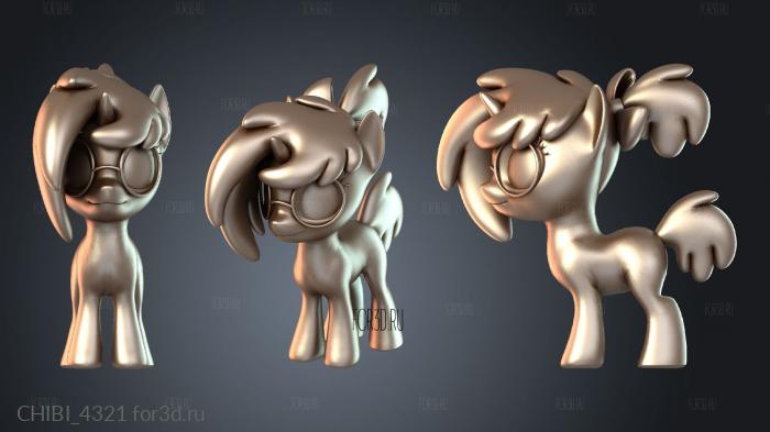 CHIBI_4321 stl model for CNC