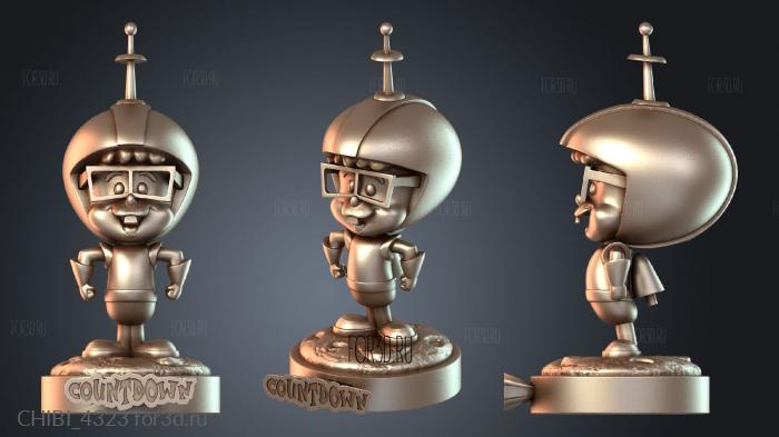 CHIBI_4323 stl model for CNC