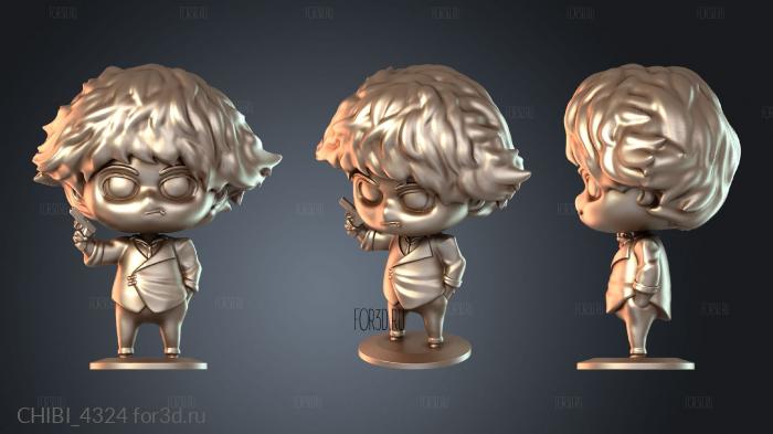 CHIBI_4324 stl model for CNC