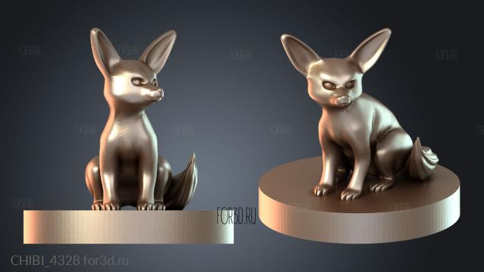 CHIBI_4328 stl model for CNC