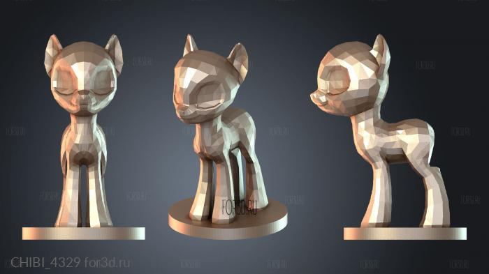 CHIBI_4329 stl model for CNC