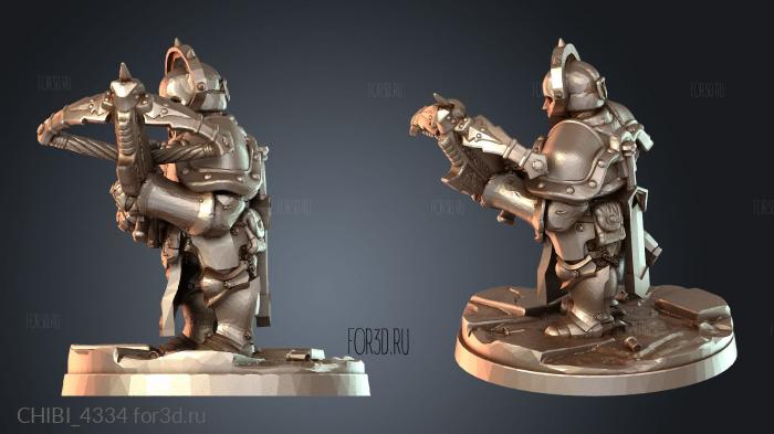 CHIBI_4334 stl model for CNC