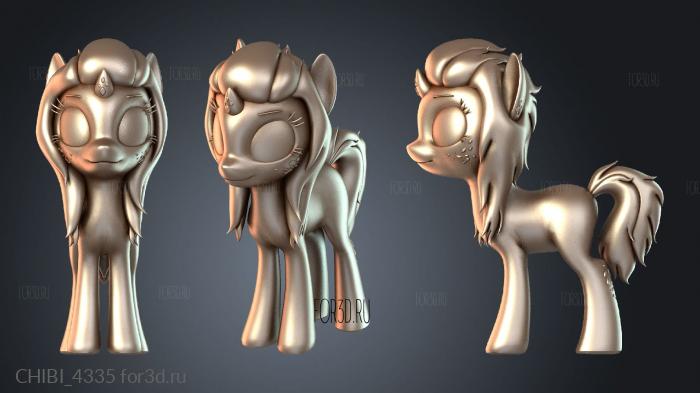 CHIBI_4335 stl model for CNC