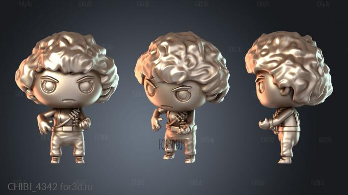 CHIBI_4342 stl model for CNC