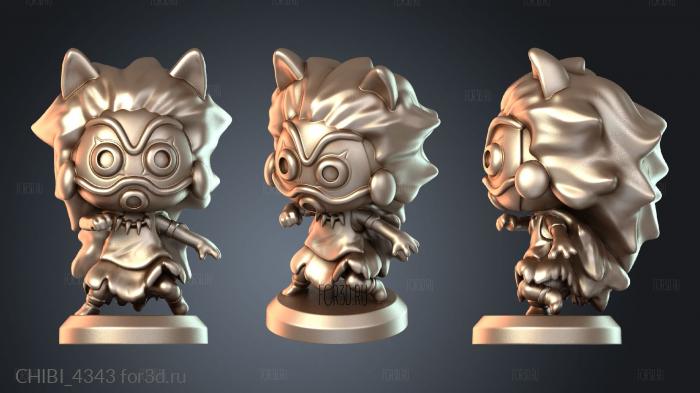 CHIBI_4343 stl model for CNC