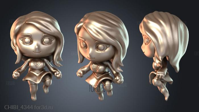 CHIBI_4344 stl model for CNC