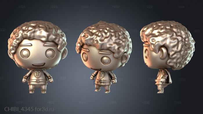 CHIBI_4345 stl model for CNC