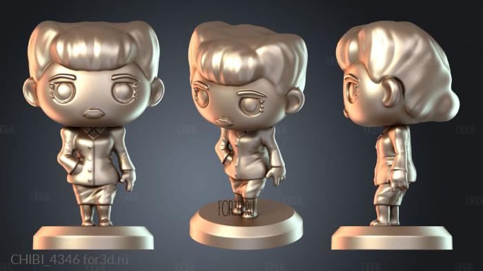 CHIBI_4346 stl model for CNC