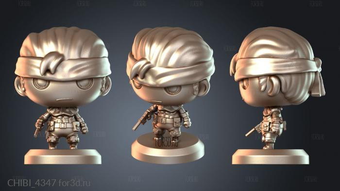 CHIBI_4347 stl model for CNC
