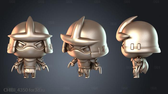 CHIBI_4350 stl model for CNC