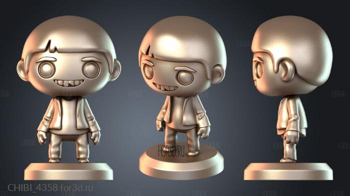 CHIBI_4358 stl model for CNC