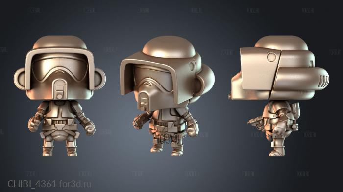 CHIBI_4361 stl model for CNC