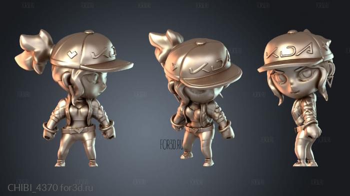 CHIBI_4370 stl model for CNC