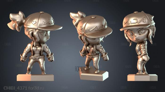 CHIBI_4371 stl model for CNC