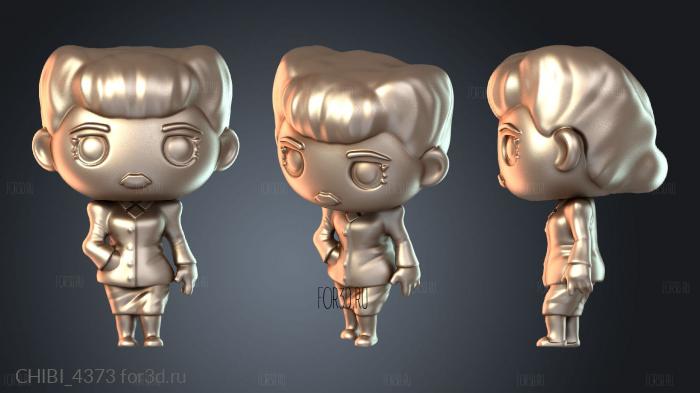 CHIBI_4373 stl model for CNC