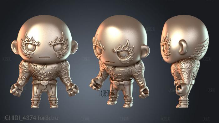 CHIBI_4374 stl model for CNC