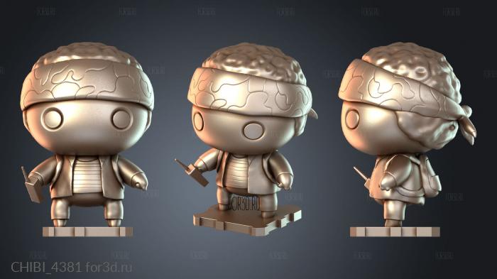 CHIBI_4381 stl model for CNC