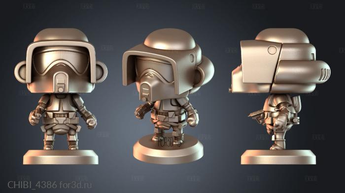 CHIBI_4386 stl model for CNC