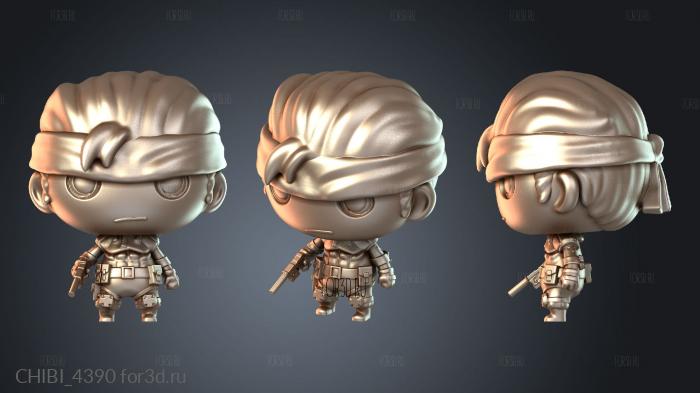 CHIBI_4390 stl model for CNC