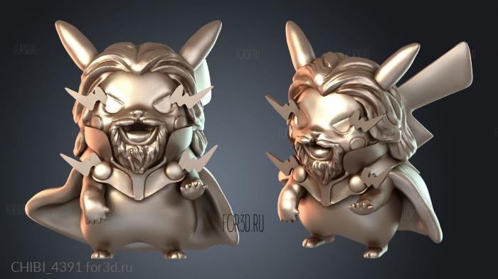 CHIBI_4391 stl model for CNC