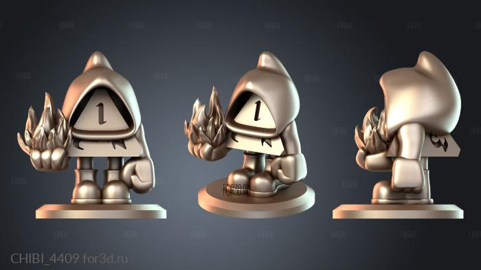 CHIBI_4409 stl model for CNC