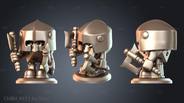 CHIBI_4411 stl model for CNC