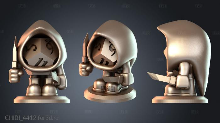 CHIBI_4412 stl model for CNC