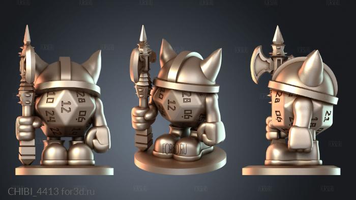 CHIBI_4413 stl model for CNC