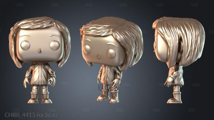 CHIBI_4415 stl model for CNC