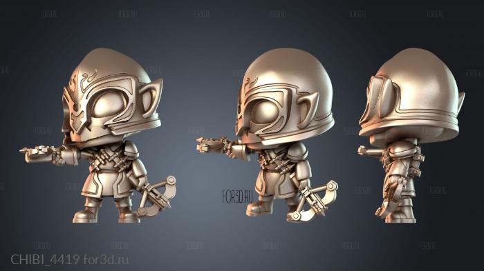 CHIBI_4419 stl model for CNC