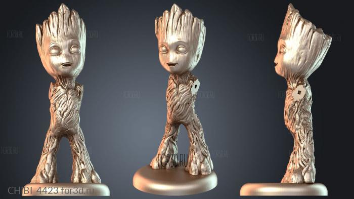 CHIBI_4423 stl model for CNC