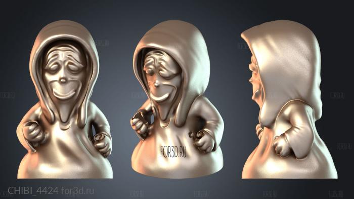 CHIBI_4424 stl model for CNC